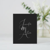 Script Minimalist Photo Collage Thank You Cards (Staand voorkant)