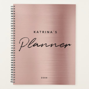 Script minimaliste d'or rose Rose moderne personna