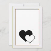 Script minimaliste Faire-part de mariage tradition (Dos)