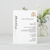 Script minimaliste Graduation du menu du dîner (Debout devant)