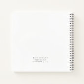 Script minimaliste Lesbian Mariage livre d'invité (Dos)