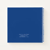 Script minimaliste M. Mme Mariage Livre d'hôtes bl (Dos)