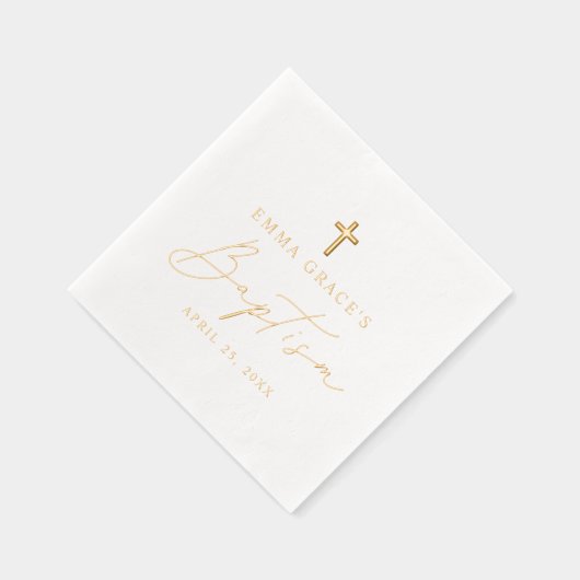 Script minimaliste moderne Baptême (Droite)