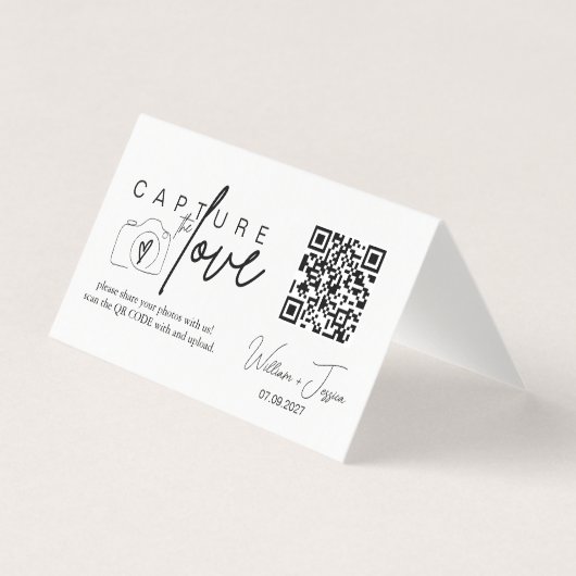 Script minimaliste moderne Capture Le code QR d'am (Front)