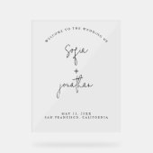 Script minimaliste moderne | MARIAGE (Recto)