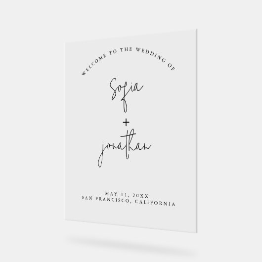 Script minimaliste moderne | MARIAGE (Angle)