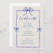 Script minimaliste moderne | Menu de mariage (Devant / Derrière)