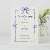Script minimaliste moderne | Menu de mariage (Debout devant)