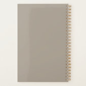 Script minimaliste Nom personnalisé Taupe Brown (Dos)
