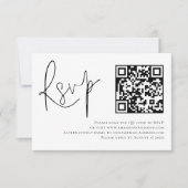 Script minimaliste QR Code Mariage RSVP (Devant)
