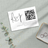 Script minimaliste QR Code Mariage RSVP