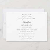 Script Mod Naam Foto Afstudeeraankondiging 3 Kaart (Achterkant)