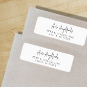 Script Modern Chic Retouradreslabel Etiket