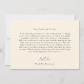 Script Modern Wedding 2 Photos Thank You Card Bedankkaart (Achterkant)