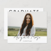 Script moderne 2023 3 Photo Grad Budget Carte phot (Devant / Derrière)