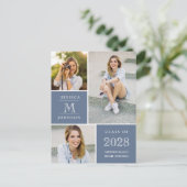 Script moderne 3 PHOTO Graduation Party Invitation (Debout devant)