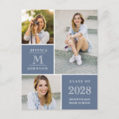 Script moderne 3 PHOTO Graduation Party Invitation (Devant)