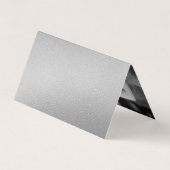 Script moderne à huile d'argent avec carte photo R (Dos)