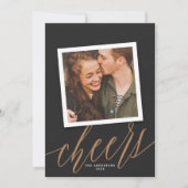 Script moderne à la fête du Nouvel An Carte photo (Devant)