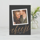 Script moderne à la fête du Nouvel An Carte photo (Debout devant)