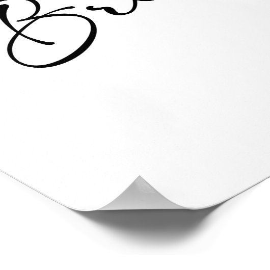 Script moderne | Affiche de bienvenue de brunch nu (Coin)