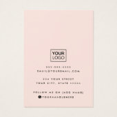 Script moderne ajouter logo carte d'affichage d'or (Dos)