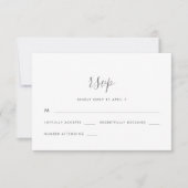 Script moderne avec Dots Mariage Rsvp (Devant)