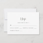 Script moderne avec Dots Mariage Rsvp (Devant)
