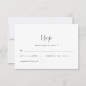 Script moderne avec Dots Mariage Rsvp (Devant)