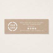 Script moderne avec logo entreprise merci insérer (Dos)