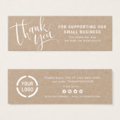 Script moderne avec logo entreprise merci insérer (Devant & derrière)