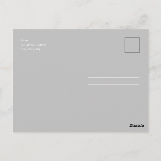 Script moderne Baptême & Christening Invitation (Dos)