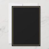 Script moderne Black Bridal Shower Invitation (Dos)