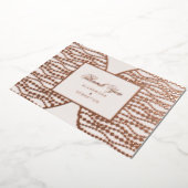 Script moderne Blush Pearl Carte de remerciements (Rotation)