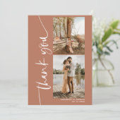Script moderne boho 5 photos mariage merci (Debout devant)