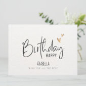 Script moderne Bonne carte d'anniversaire avec Gol (Debout devant)