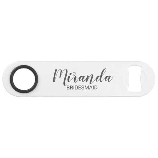 Script moderne Bridesmiad personnalisé (Devant (Horizontal))
