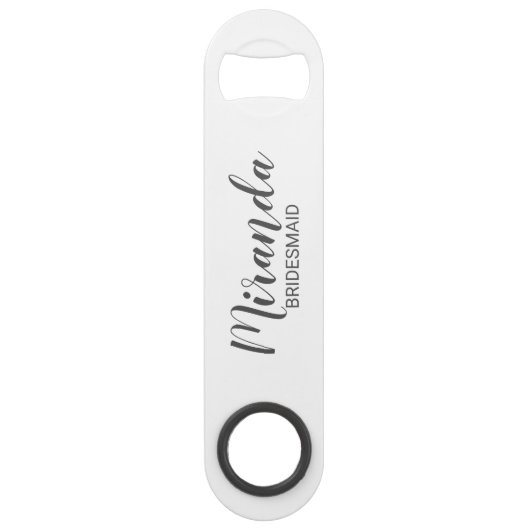 Script moderne Bridesmiad personnalisé (Devant)