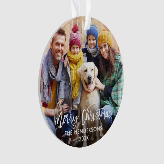 Script moderne Brush Joyeux Noël Photo (devant)