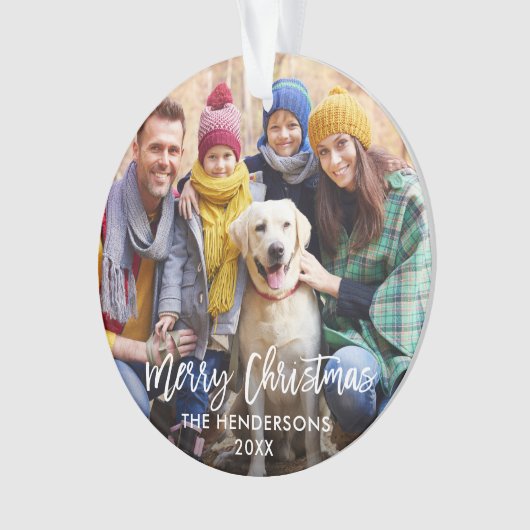 Script moderne Brush Joyeux Noël Photo (devant)