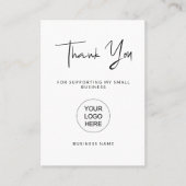 Script moderne Carte de remerciements pour petites (Devant)