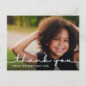 Script moderne Carte postale Merci d'anniversaire (Devant)