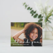 Script moderne Carte postale Merci d'anniversaire (Debout devant)