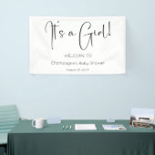 Script moderne C'est une bannière de Baby shower f (Salon professionnel)