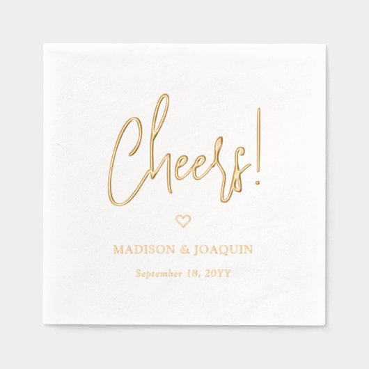 Script moderne Chefs & Chic Simple Mariage de coeu (Recto)