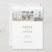 Script moderne chic Enregistrer le Carte photo de  (Dos)