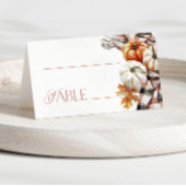 Script moderne Cosy Fall Place Cartes Nom Cartes