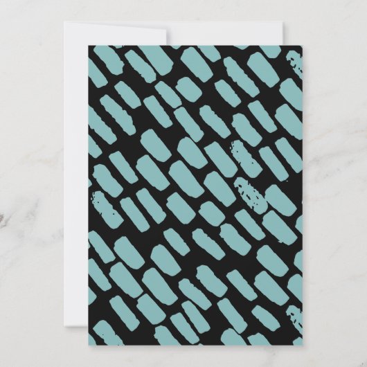 Script moderne Couples Douche Photo Invitation (Dos)