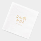 Script moderne Couples Nom Mariage personnalisé (Gauche)