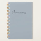 Script moderne Dusty Bleu hebdomadaire Planificate (Devant)